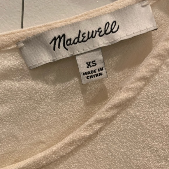 Madewell cream tiered blouse - Picture 3 of 4